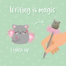Leuchtender Kugelschreiber - Writing is Magic - Kitty