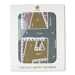 Girlande in pastell - Happy Birthday