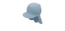 Schirmmütze Nackenschutz Uni Graublau
