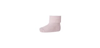Cotton Rib Baby Socks Rose Grey