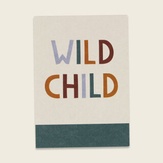 Postkarte Wild Child